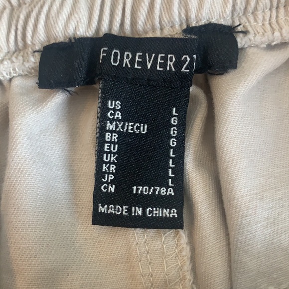 Light khaki joggers from forever 21 - Picture 3 of 3